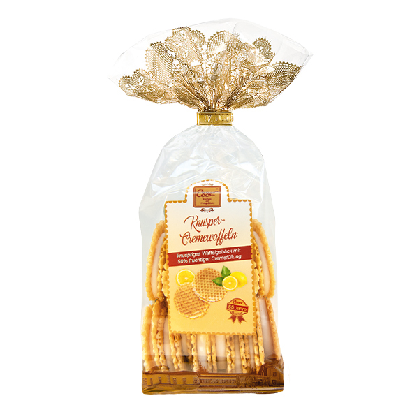 Zitronenknusperwaffeln