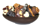 Schokoladen-Ei Zartbitter gefüllt mit 250g Konfekt